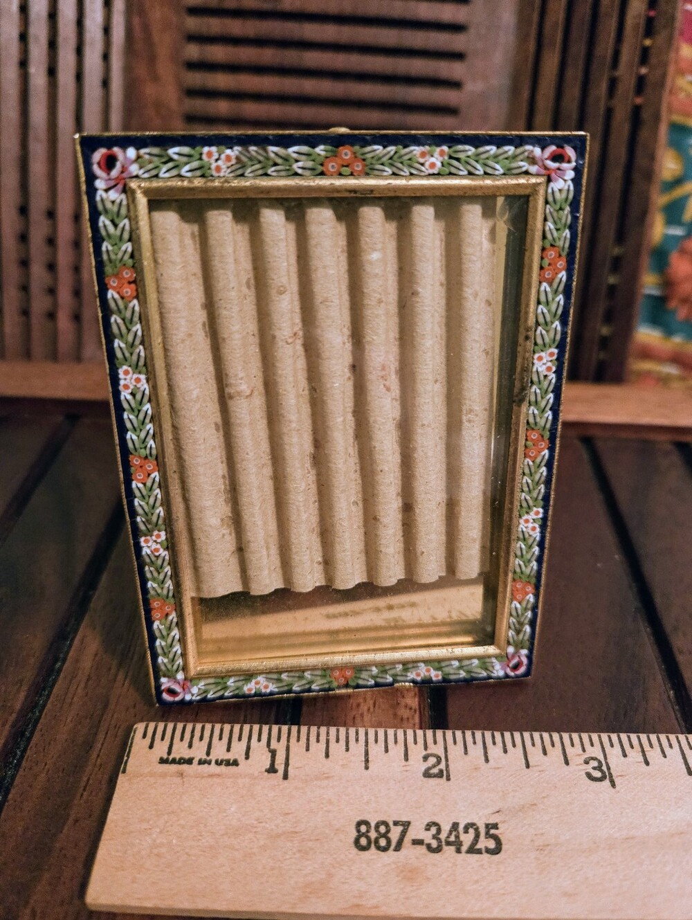 Vintage Micro Mosaic Miniature Picture Frame